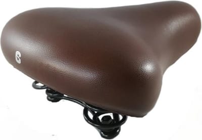 Selle Comfort XL zadel fiets bruin, comfortabel, classy en waterdicht