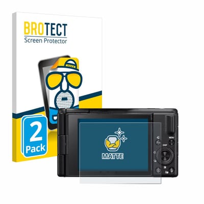 BROTECT - Screenprotector voor Sony ZV-1 II Vlog-Kamera - Folie Beschermfolie matte 2 Stuks