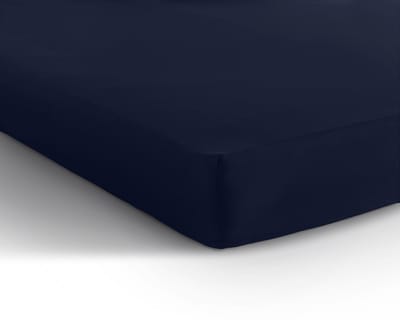 Dreamhouse Katoen Hoeslaken - 70x200 cm - Indigo Blauw - Eenpersoons