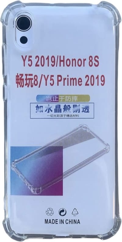 Hoesje Geschikt voor Huawei Y5 2019 (Y5 Prime) (Honor 8S) Anti Shock silicone back cover/Transparant hoesje