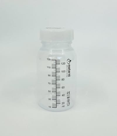 Materni Moedermelk Bewaarfles - 120 ml met dop borstvoeding - 10 stuks