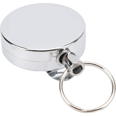 Buiten Hoge Elastische Stalen Draad Sleutelhanger Inbraakpreventie Anti-Verlies Flexibele Sleutelhanger white