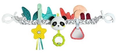 Kinderwagenkette Panda – Baby Mobile Kette voor Kinderwagens, Babyschalen en Bedjes – Speelgoed voor Baby's en Peuters