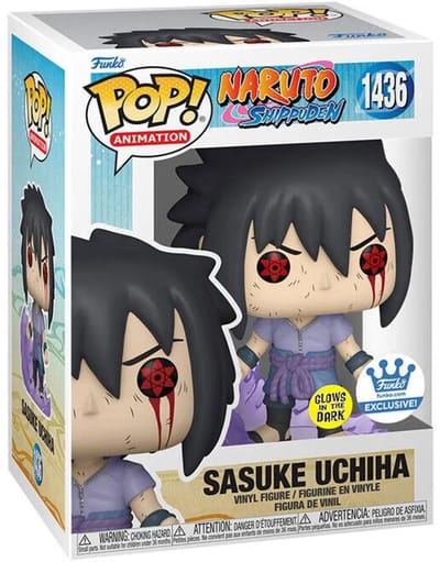 Funko Pop! Animation: Naruto - Sasuke Ichiha Amaterasu #1436 GITD Special Edition