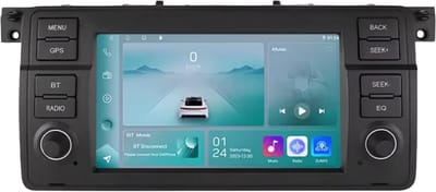 Autoradio met bluetooth - Carplay - Voor BMW E46 M3 318/320/325/330/335 & Rover 75 - Geschikt voor Apple en Android - Stereo - Navigatie - Navigatiesysteem auto - 1GB 32GB