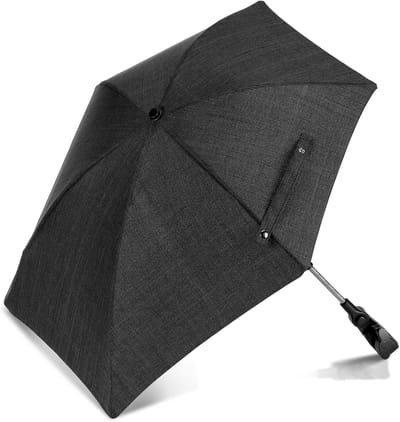 Kinderwagen Parasol - Universele Zonnekap - Bescherming Tegen Zon - Verstelbare Klem - Diameter 78 cm - Zwart