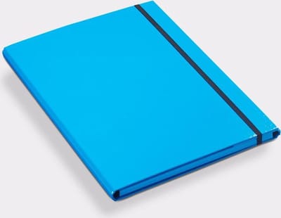 Luxe elastomap A4 licht-blauw