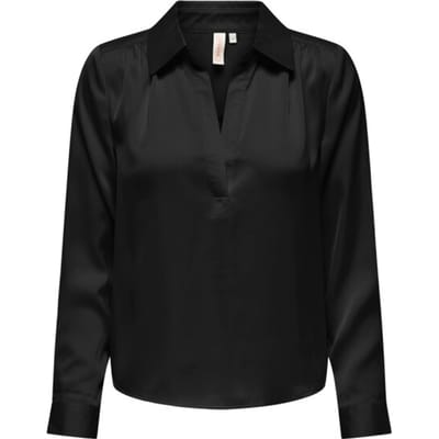 ONLY - ONLZORA LS V-NECK COLLAR TOP WVN - Dames - Blouses