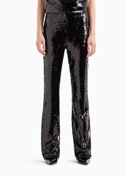Armani Exchange Xw000015_af10185 Hoge Taille Broek Zwart L Vrouw