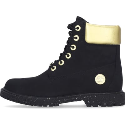 Zwarte hoge laars met Heritage Boot Cupsole van 15 cm voor dames