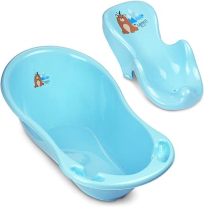 Babybadje met Zitje Set voor Pasgeborenen - TÜV Gecertificeerd en Veiliger Baden
