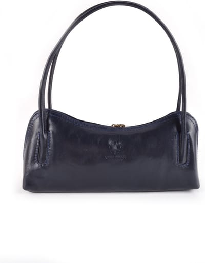 Giuliano klassieke handtas Lucie - Donkerblauw - Dames - Made in Italy