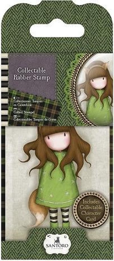 Gorjuss: Collectable Mini Rubber Stamp - Santoro - No. 18 Poppy Wood (GOR 907318)