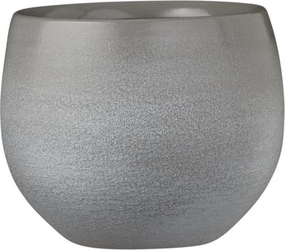 Mica Decorations Plantenpot - lichtgrijs - keramiek - 16 x 13 cm - plantenpotten