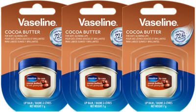 Vaseline Lip Therapy 7G Cocoa Butter, Voedende Lippenbalsem voor optimale hydratatie, 3x7g