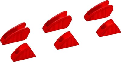 Tangbekleding Set - Beschermkappen - Gevoelige Materialen - Zachte Grijpoppervlakken - 3 Paren - Rood