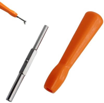 Beveiligings Schroevendraaier - Gamebit Schroevendraaier Bitset - Dubbelzijdige 3,8 mm 4,5 mm - Compatibel met NES, SNES, N64, GameBoy, Game - Orange - 9×2.2cm
