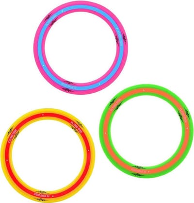 Frisbee ring - Frisbee - 25 cm - Fun frisbee - Ultimate frisbee - Werpschijf - Buiten speelgoed - Buitenspelen - Flying disc - Ring frisbee - Outdoor game - Willekeurige kleur - Jonyx