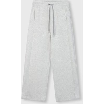 10DAYS Soft Scuba Pants White Grey Melee Size: XL | Sweatpants Outlet | Dames | Grijs