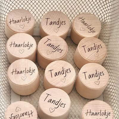 Melktanden- en haarlokdoosje | tandendoosje | eerste haarlokje | bewaardoosjes set | Tand & Haarlok doosje | Kraam cadeau | Geboorte cadeau | Hartje
