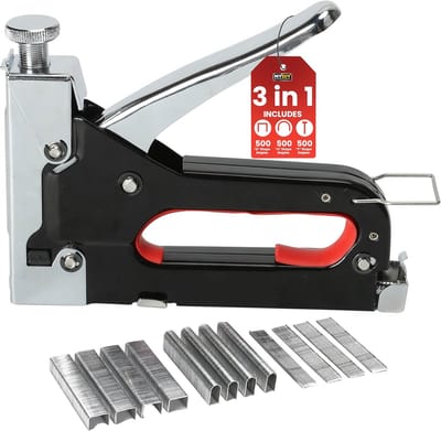 Nietpistool Set - Nietmachine Tackers - Doe-het-zelf Klussen - 3-in-1 Model - 1500 Nietjes - Zilver