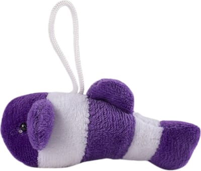 Sleutelhanger | Clownvis| Donkerpaars wit |