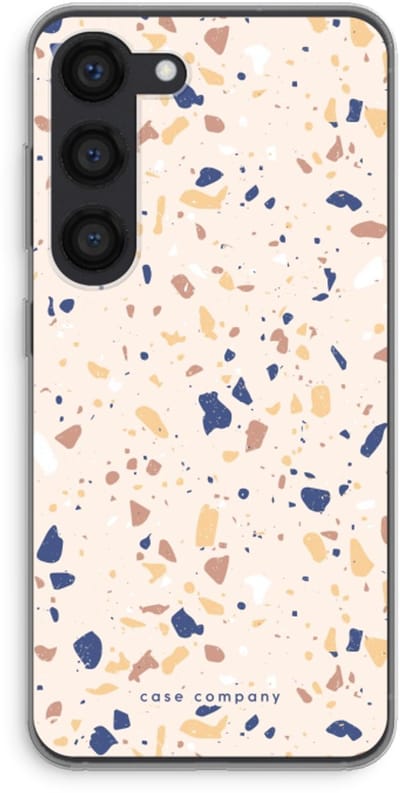 Case Company® - Hoesje geschikt voor Samsung Galaxy S23 hoesje - Terrazzo N°23 - Soft Cover Telefoonhoesje - Bescherming aan alle Kanten en Schermrand