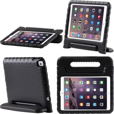 Kinderhoes voor iPad 10.2 & 10.5 - Duurzaam Kids Case - Zwart - Schokabsorberend met Standfunctie