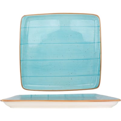 Bonna Serveerschaal - Aqua - Porselein - 32x30 cm - set van 2