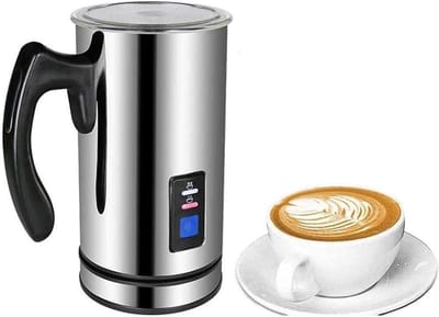 Melkopschuimer - Koffie opschuimer - Warme dranken maken - Roestvrij staal - 250 ml - Zilver