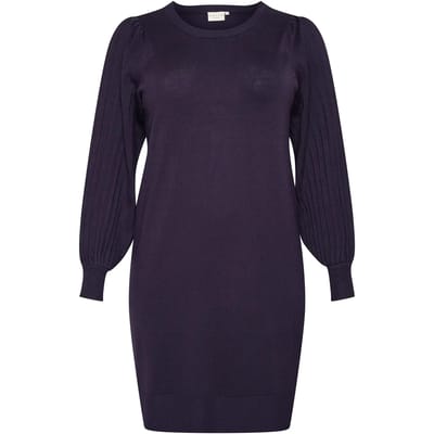 Kaffe Curve KCloni Knit Dames Jurk -Dawn Purple