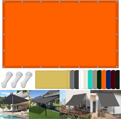 Zonnezeil - Terrasoverkapping Zeil - Buitenruimte Beschermen - Waterafstotende Coating - 170x450cm - Oranje