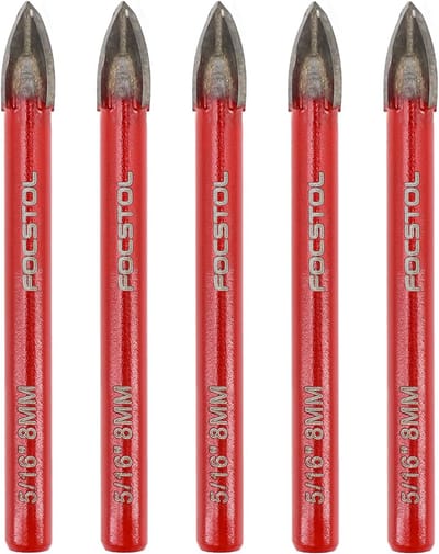 Tegelboor Set - Metaalboren - Precies Boren - Kruiskop Ontwerp - 8mm 5 Stuks - Metaal