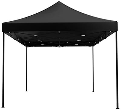 Easy up 3x4,5m zwart luxe zonder zijwanden partytent opvouwbaar