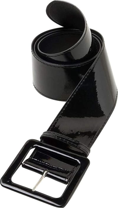 Zwarte riem vinyl disco