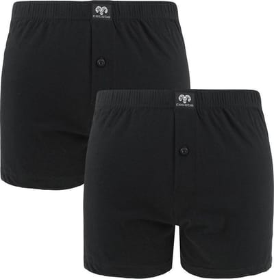 CECEBA Daytona 2-pack Heren Boxershorts wijd - Zwart