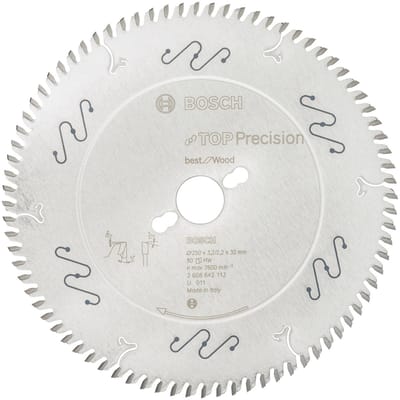 Bosch - Cirkelzaagblad Top Precision Best for Wood 250 x 30 x 3,2 mm, 80