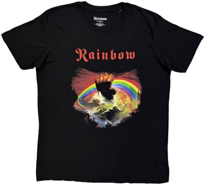 Rainbow - Rainbow Rising Heren Tshirt - L - Zwart