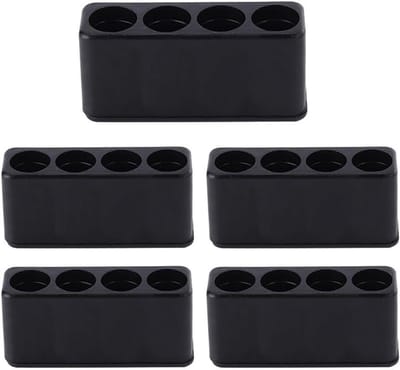 Bit Organizer - Schroefbit Houder - Gereedschap Opbergen - Flexibel Plastic - 5 Stuks - Zwart