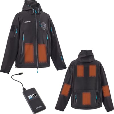 AREBOS Verwarmde Jas - S - Zwart - met 10.000 mAh Powerbank - Verwarmde Bodywarmer