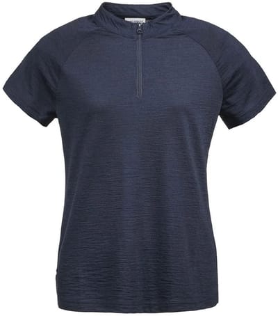 Dolomite Cristallo merino Zip T-shirt Met Korte Mouwen Blauw S Vrouw