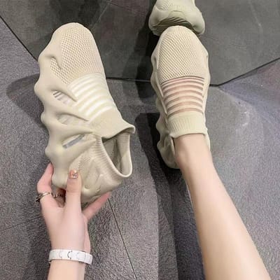 Octopus Kokosschoenen Dames Campus Zomer Nieuw Mesh Dun Ademend Vulkaan Hardlopen Sportschoenen 40 beige