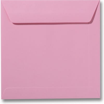 Envelop 22 x 22 Donkerroze, 100 stuks