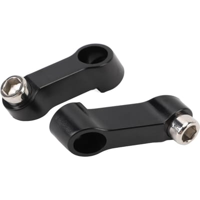 Motorfiets Spiegel Verlengstuk M10 X 1.5mm Rechtsdraad Kunststof Achteruitkijkspiegel Montage Verhoger voor black