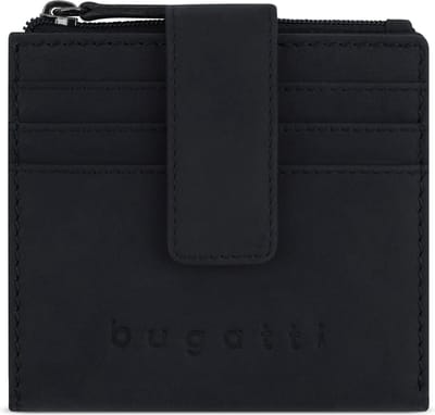 Bugatti Luca Portemonnee Leer 10 cm - Jongens - Horizontaal - schwarz