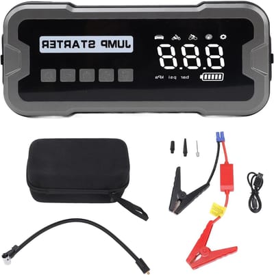 Auto Noodstarthulp - Accu Booster - Motor Starten - 10000mAh Capaciteit - 6L Benzine 2L Diesel - Zwart