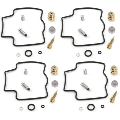 4 Sets Carburateur Reparatiekit Revisie Carburateur Opbouw Onderdelen Passend voor Yamaha YZF600R 1997?2007 black