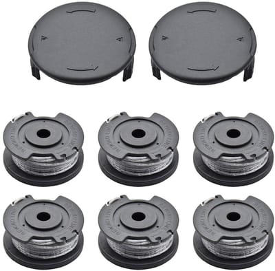 6 stuks Spool - 2 hoes - geschikt voor Bosch Easy Gras Cut 18 V 23 26 18 Strimmer Bijlagen - Onderdeelnummer F016800569 F016800385