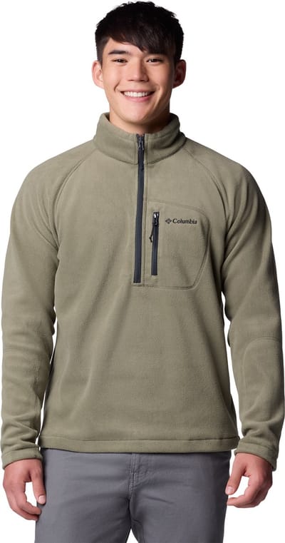 Columbia Fast Trek™ III Half Zip Fleece Men's Outdoortrui - Stone Green, Shark - Maat L