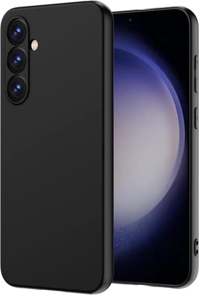 Hoesje geschikt voor Samsung A15 Hoesje Zwart - Siliconen hoesje geschikt voor Samsung A15 - Met Extra Camera Bescherming - Zwart